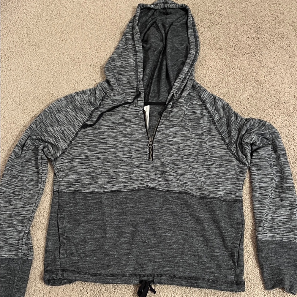 Aeropostale Two-Tone Gray Zip-Up Sweater